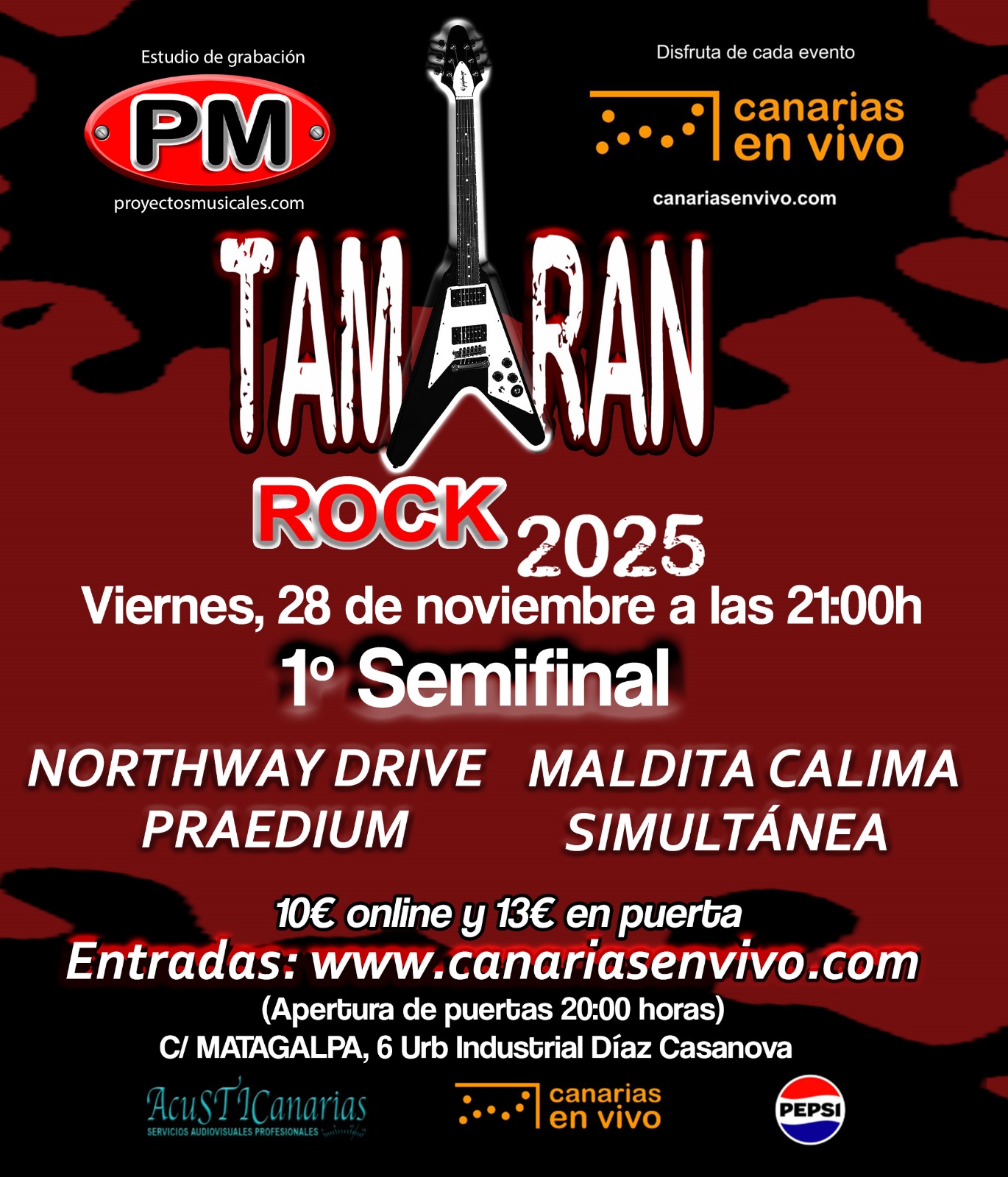 Lee más sobre el artículo 1ª Semifinal Tamarán Rock 2025